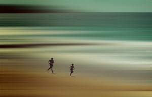 Father son run manly beach s300