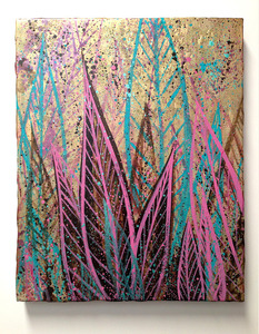 Jungle leaves golden s300
