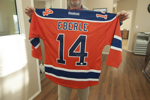 Jordan eberle signed vintage jersey 1 s300