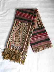 Red brown scarf s300