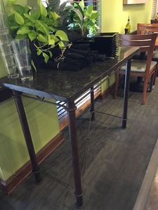 Metal sideboard with granite top2 s300