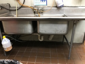 2 comp pot sink front s300